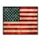 Stupell Industries US American Flag Rustic Pattern Framed Giclee Art